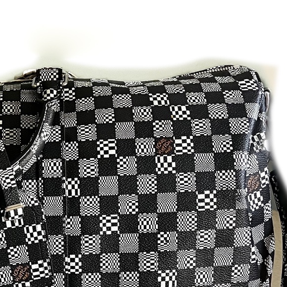 Louis Vuitton Limited Edition x Virgil Abloh Calfskin Distorted Damier keepall - Picture 2 of 12
